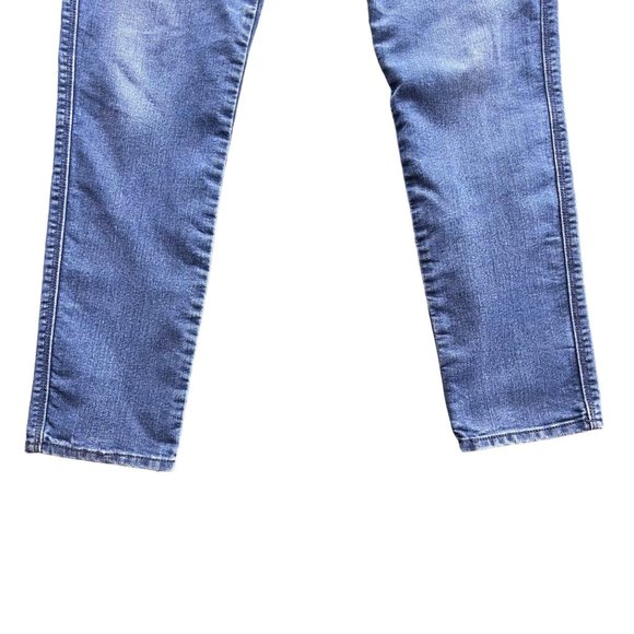 Levis Womens 30 Demi Curve Skinny Blue Denim Jeans Classic Rise Medium Wash - Picture 13 of 15